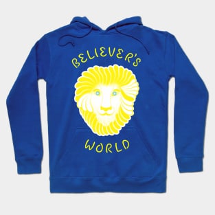 No Texture With Text Pure Bright Colors Version - Believer's World Resident Wopo Hoodie
